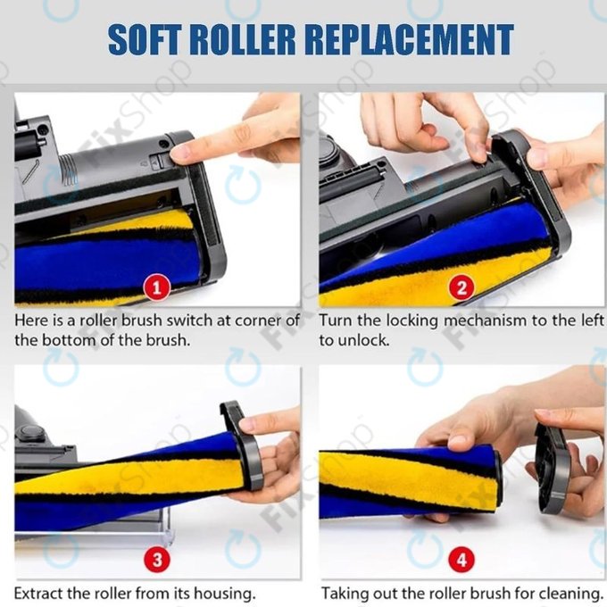 Dyson V12 - Tete de sol avec lumiere verte LED