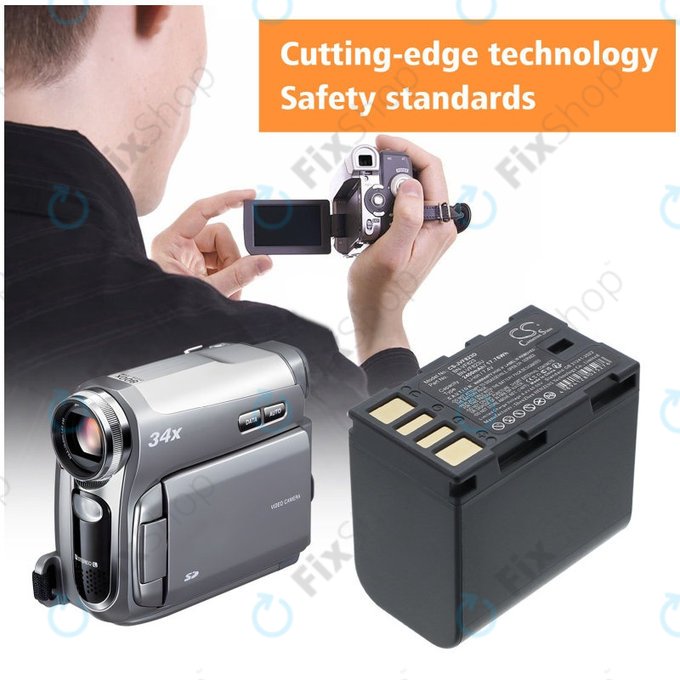 Batterie pour JVC EX-Z2000, GR-D720, D740, D750, D770, 2400mAh, Li-Ion, 7.4V, BN-VF823, HQ