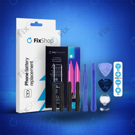 Apple iPhone SE - Batterie 1624mAh FixPremium + Adhésif pour Batterie + Kit d'outils - Multipack