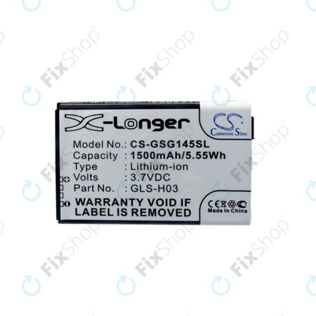 Batterie pour Gigabyte GSmart G1345, 1500mAh, Li-Ion, 3.7V, GLS-H03, HQ