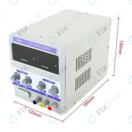 Dingke 1502D+ - Alimentation CC régulée pour test de réparation de téléphones portables (0-15 V, 0-2 A, 230 V EU)