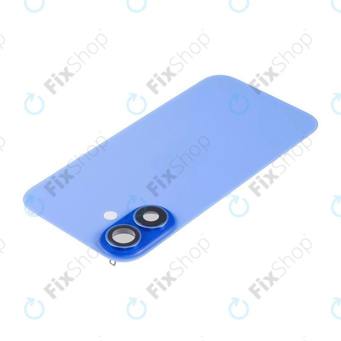 Apple iPhone 16 Plus - Verre de la coque arriere + Verre de caméra + Plaque en métal + Aimants MagSafe (Ultramarine)