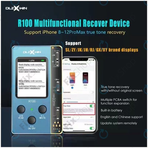 DLZ WIN - Programmeur de restauration True Tone DL R100 (série iPhone 12)