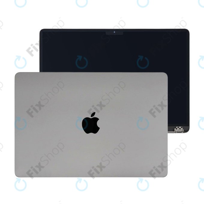 Écran LCD pour MacBook Air 15", A3114 (2024), avec vitre avant et couvercl, Space Gray, 661-40259, Genuine Apple