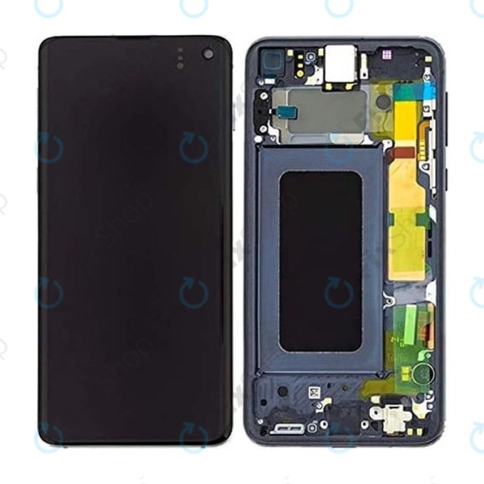 Samsung Galaxy S10e G970F - Écran LCD + Écran tactile + Cadre (Prism Black) OLED