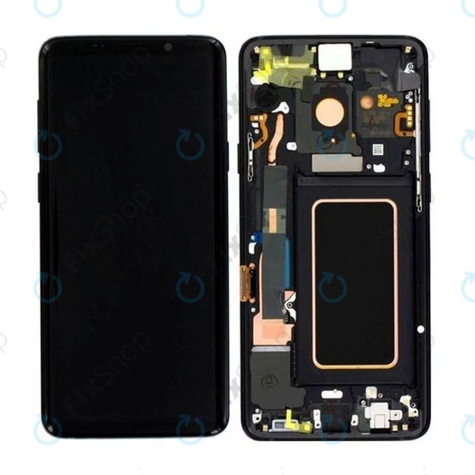 Samsung Galaxy S9 Plus G965F, G965FD - Écran LCD + Écran tactile + Cadre (Noir minuit) - GH97-21691A, GH97-21722A, GH97-21692A Genuine Service Pack