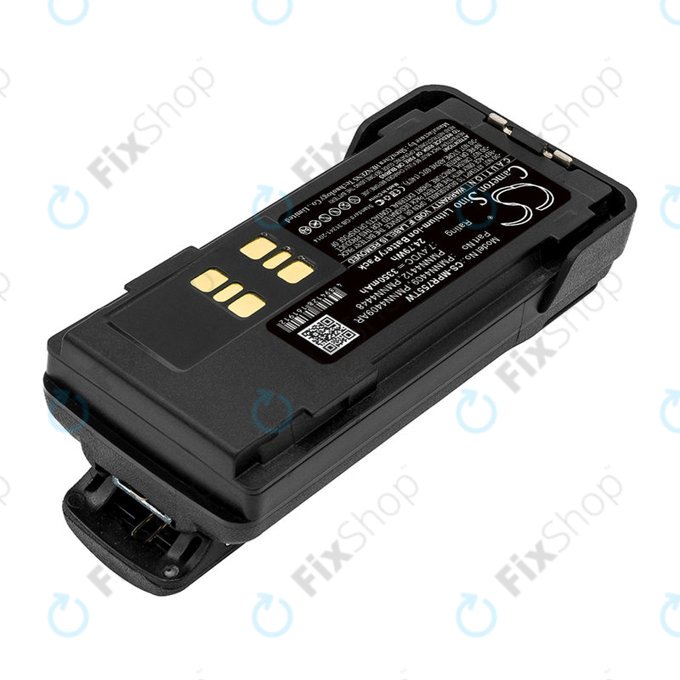 Batterie pour Motorola DP2600, 4000, 4600, 4800, XPR3000, XPR3300, 3350mAh, Li-Ion, 7.4V, PMNN4409, HQ