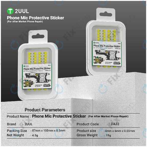 Autocollants de protection pour microphone de téléphone, 2UUL DA32, 500 pcs/pack