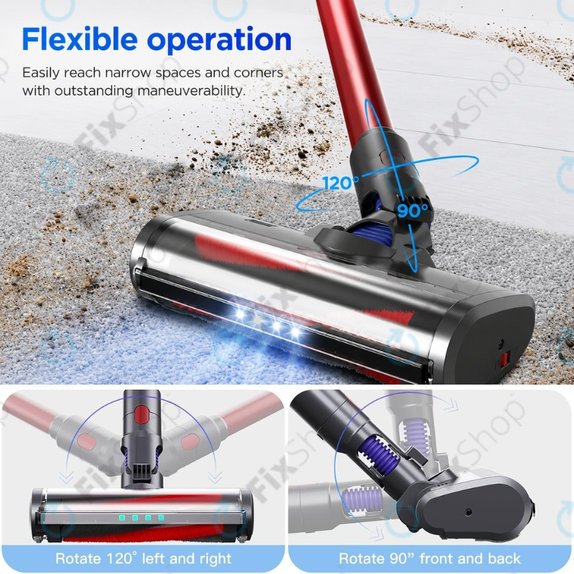 Dyson V-series, Outsize - Tete de nettoyage a rouleau souple avec lumiere LED