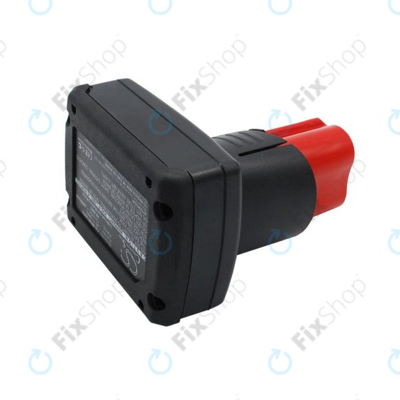 Batterie pour Milwaukee M12 B4 Redlithium, 4000mAh, Li-Ion, 12V, 48-11-2440, HQ