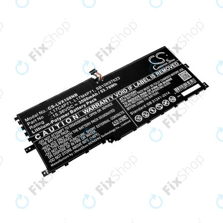 Batterie pour Lenovo ThinkPad X1 Yoga 2018, 3500mAh, Li-Pol, 15.36V, L17C4P71, HQ