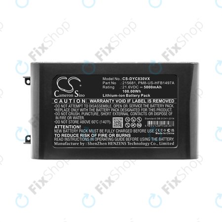 Dyson V8 - Batterie 215681, PM8-US-HFB1497A Li-Ion 5000mAh HQ