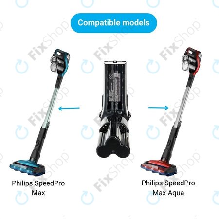 Philips SpeedPro Max, SpeedPro Max Aqua - Batterie IBD034GA Li-Ion 25.2V 2400mAh HQ