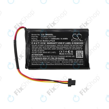 Batterie pour TomTom One XL Traffic, XL 30 Europe 31, 1200mAh, Li-ion, 3.7V, FLB0813007089, HQ