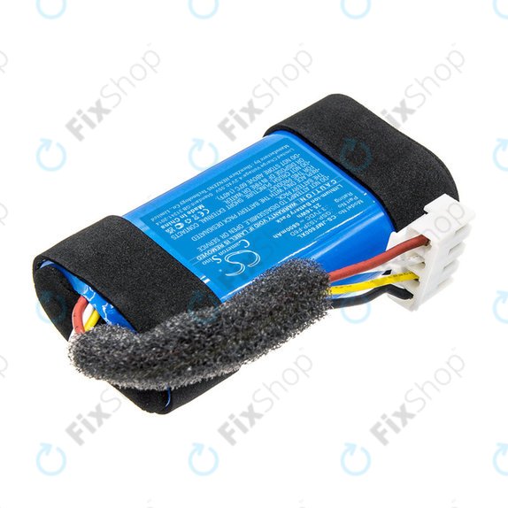 Batterie pour JBL Flip 6, 6800mAh, Li-Ion, 3.7V, GSP-1S2P-F6D, HQ