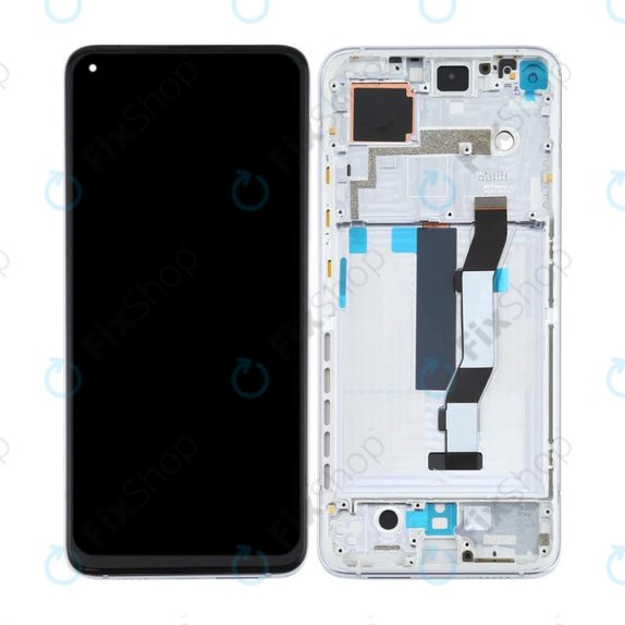 Xiaomi Mi 10T 5G M2007J3SY, Mi 10T Pro 5G M2007J3SG - Écran LCD + Écran Tactile + Cadre (Luna Silver) TFT