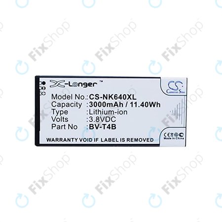 Microsoft Lumia 640 XL - Batterie BV-T4B 3000mAh HQ