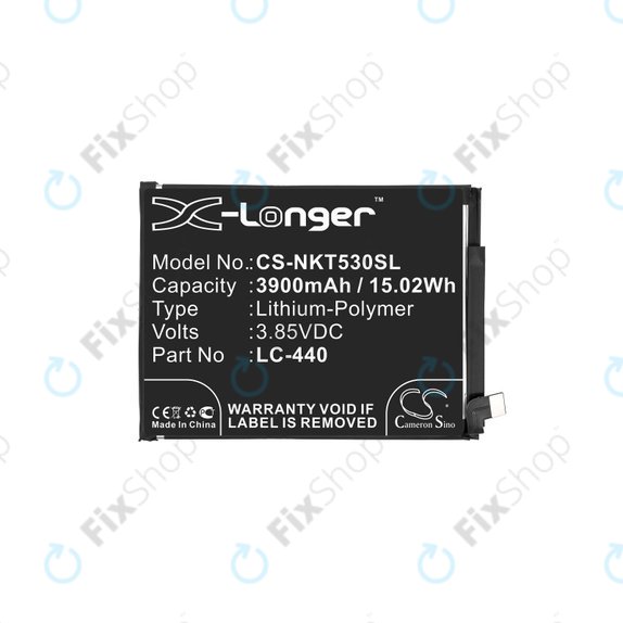 Batterie pour Nokia 5.3, 3900mAh, Li-Pol, 3.85 V, LC-440, HQ