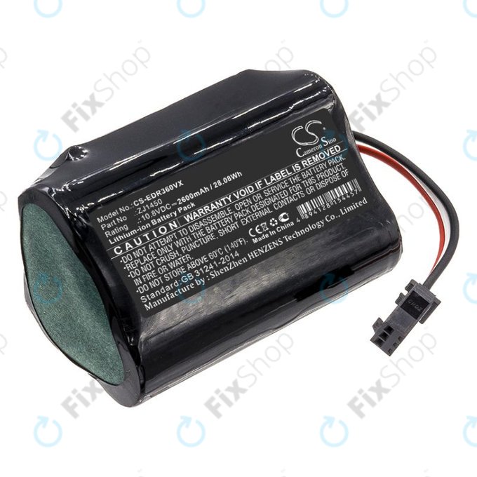 Batterie pour Ecovacs D36, DA60, DA611, DB35, TCR360, 2600mAh, Li-Ion, 10.8V, ZJ1450, HQ