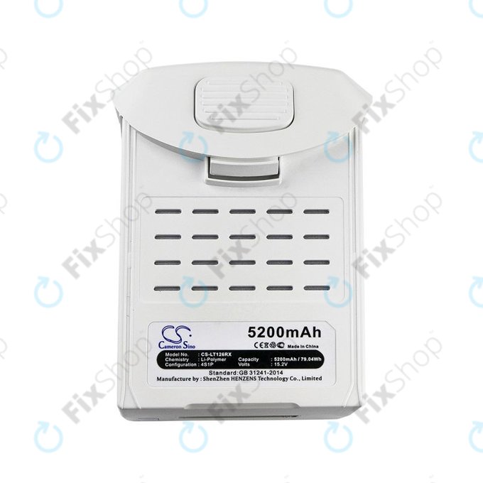 Batterie pour DJI Phantom 4, 5200mAh, Li-Pol, 15.2V, HQ