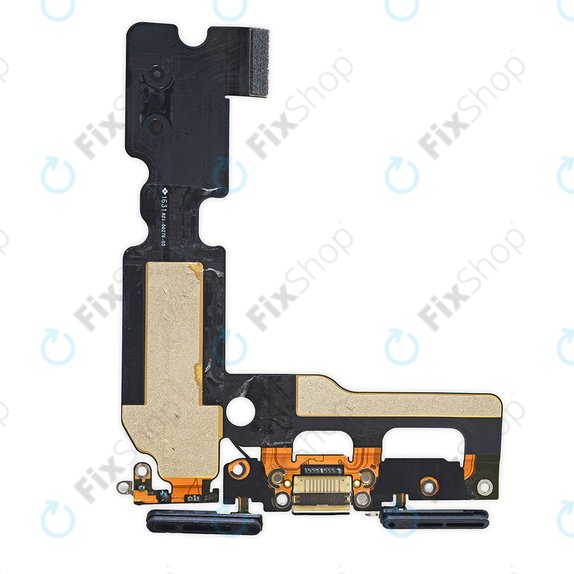 Apple iPhone 7 - Connecteur de charge + Câble flexible (Noir)