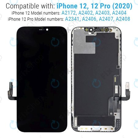 Apple iPhone 12, 12 Pro - Écran LCD + Écran Tactile + Cadre Dur OLED FixPremium