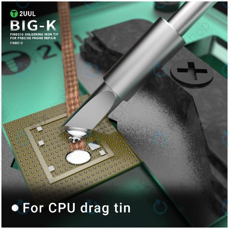 Panne de fer à souder, type couteau (K), 2UUL C210