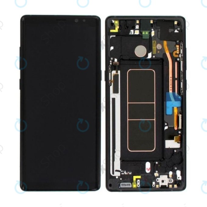 Samsung Galaxy Note 8 N950F - Écran LCD + Ecran Tactile + Cadre (Noir Minuit) - GH97-21065A, GH97-21108A, GH97-21066A Genuine Service Pack