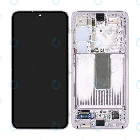Samsung Galaxy S23 S911B - Écran LCD + Écran Tactile + Cadre (Lavande) - GH82-30481D, GH82-30480D Genuine Service Pack