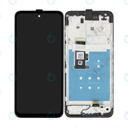 Motorola Moto G13 - Écran LCD + Écran Tactile + Cadre (Charbon Mat) - 5D68C22318 Genuine Service Pack