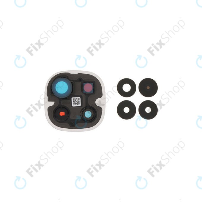 Objectif de caméra arrière avec cadre pour Xiaomi Redmi Note 15 Pro 5G, Glacier Blue