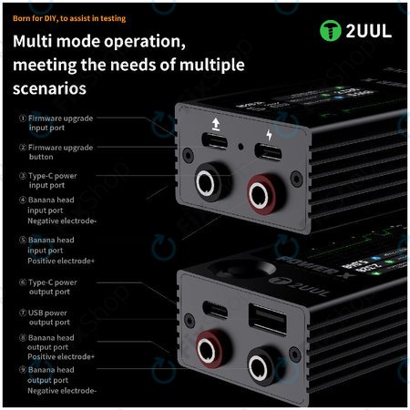 Testeur USB de tension et de courant (multimètre), 2UUL PW11