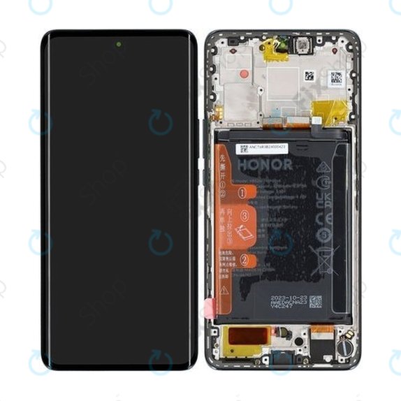 Honor Magic6 Lite - Écran LCD + Écran tactile + Cadre + Batterie (Black) - 0235AHHP, 0235AHHU Genuine Service Pack