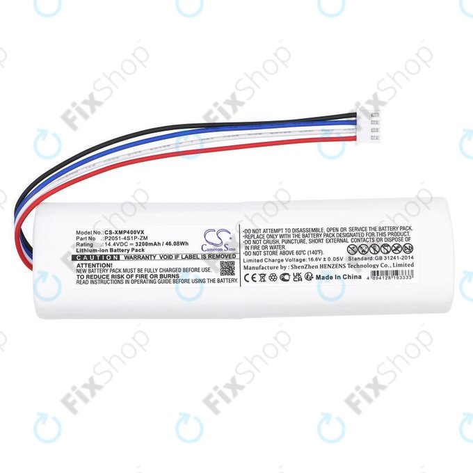 Batterie pour Xiaomi Mi Robot Vacuum Mop 2, Mijia Sweeping Vacuum Cleaner 2C, 3200mAh, Li-Ion, 14.4V, P2051-4S1P-ZM, HQ