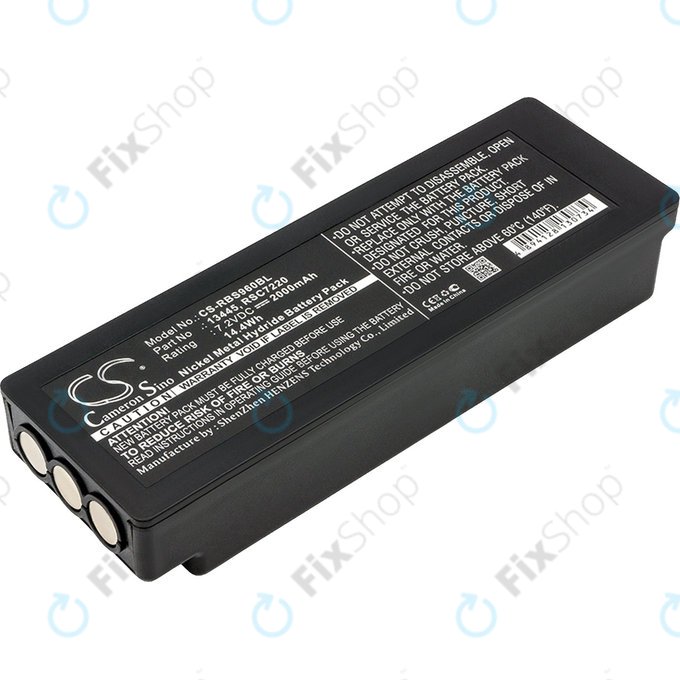 Batterie pour Scanreco 590, 592, 2000mAh, Ni-MH, 7.2V, RSC7220, HQ