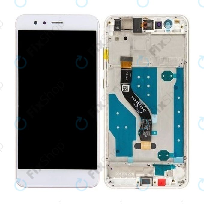 Huawei P10 lite - Écran LCD + Écran Tactile + Cadre (Blanc Perle)