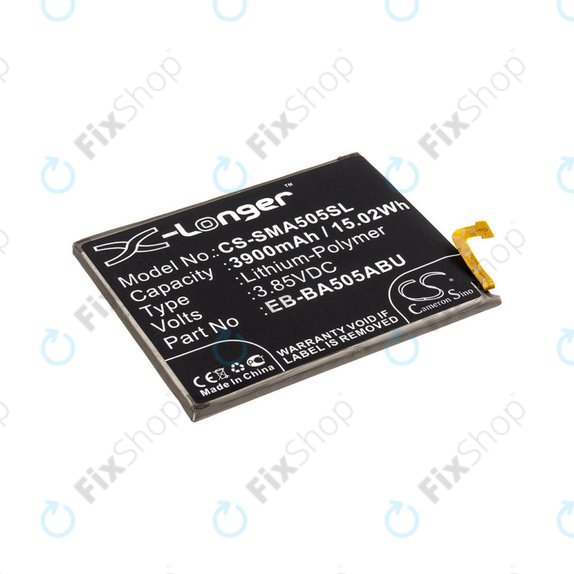 Batterie pour Samsung A20 A205F, 3900mAh, Li-Pol, 3.85 V, EB-BA505ABN, HQ