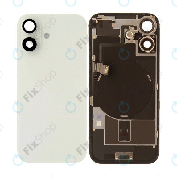 Verre de coque arrière pour iPhone 17, White, Pulled A