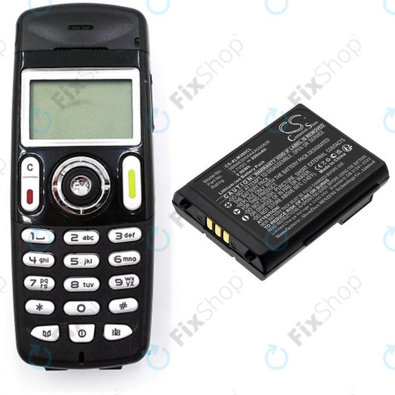 Batterie pour Alcatel Mobile 300, 400 Dect, Mobile Reflexes 300, 400, 800mAh, Li-Ion, 3.7V, 3BN66305AAAA000828, HQ