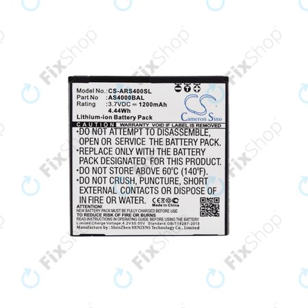 Batterie pour Aligator S4000 Duo, 1200mAh, Li-Ion, 3.7V, AS4000BAL, HQ