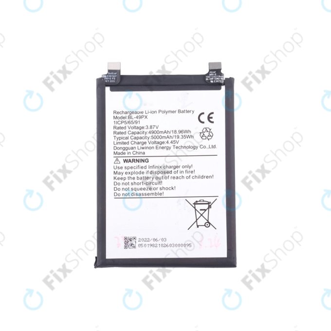 Infinix Note 30 Pro, 30 VIP X6710 - Batterie BL-49PX 5000mAh