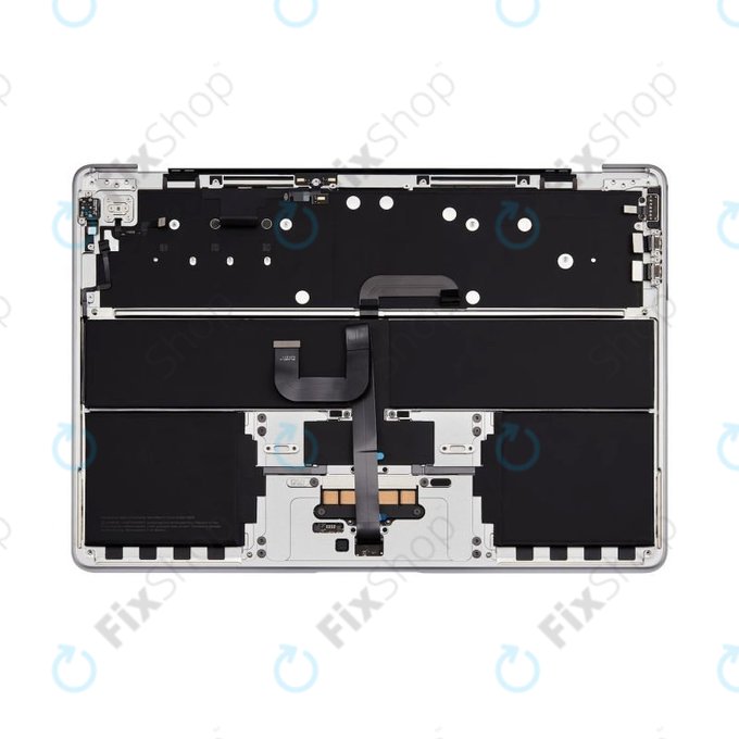 Cadre supérieur clavier pour MacBook Air 13", A3113 (2024), avec clavier US et batterie, Silver, 661-40228, Genuine Apple