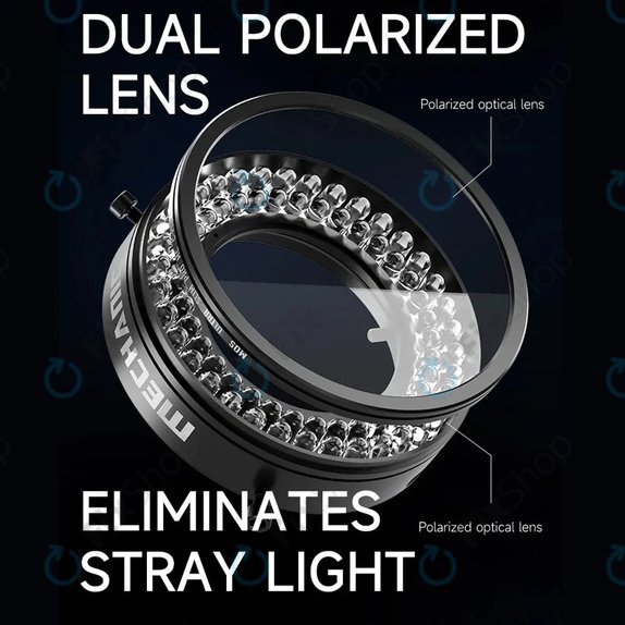 Mechanic LS720 Plus - Lampe circulaire de microscope LED polarisée