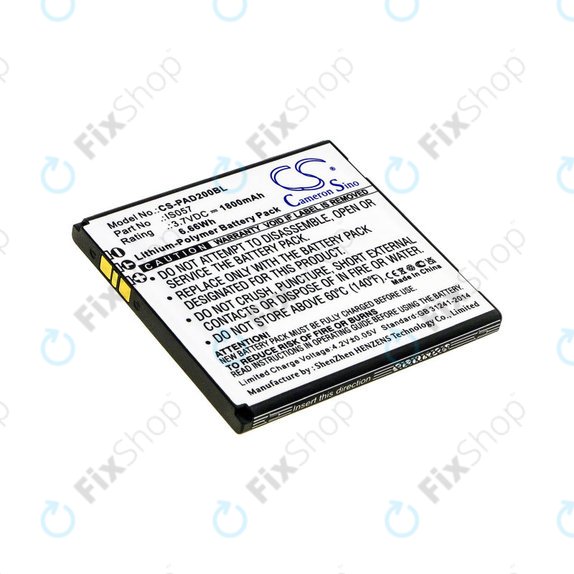 Batterie pour Pax myPOS D200, D200T, IS275, D200, 1800mAh, Li-Pol, 3.7V, IS057, HQ