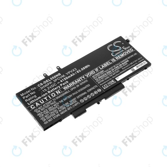 Batterie pour Dell Latitude 5501, Latitude 5401, Latitude 14 5410, Latitude 15 5511, 4150mAh, Li-Ion, 15.2V, 3HWPP, HQ