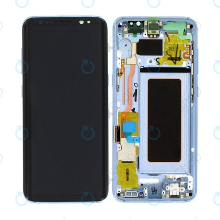 Samsung Galaxy S8 G950F - Écran LCD + Ecran Tactile + Cadre (Bleu Corail) - GH97-20457D, GH97-20473D, GH97-20458D, GH97-20629D Genuine Service Pack