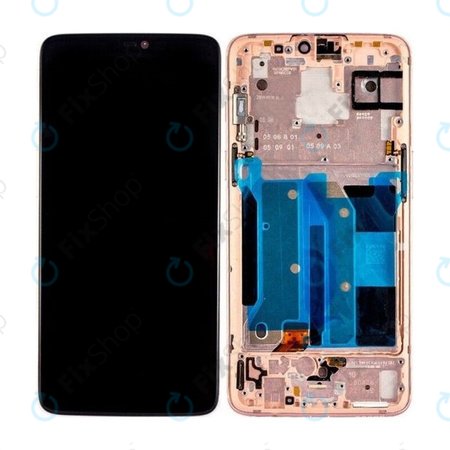 OnePlus 6 - Écran LCD + Écran tactile + Cadre (Or rose) TFT