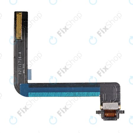 Apple iPad (6e génération 2018) - Connecteur de charge + câble flexible (noir)