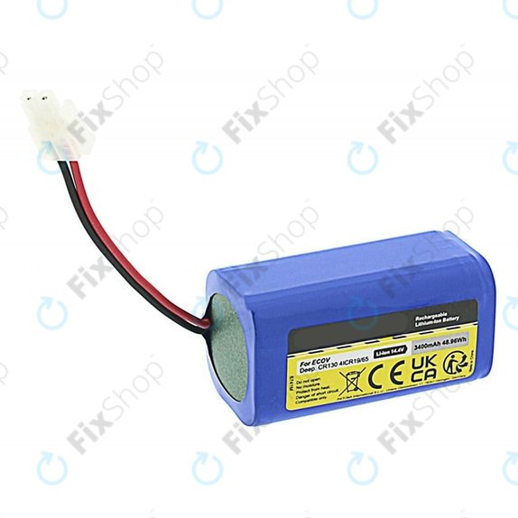 Ecovacs Deebot CEN-series, CR-series, N79-series, X500-series - Batterie 4ICR19/65 Li-Ion 14.8V 3400mAh