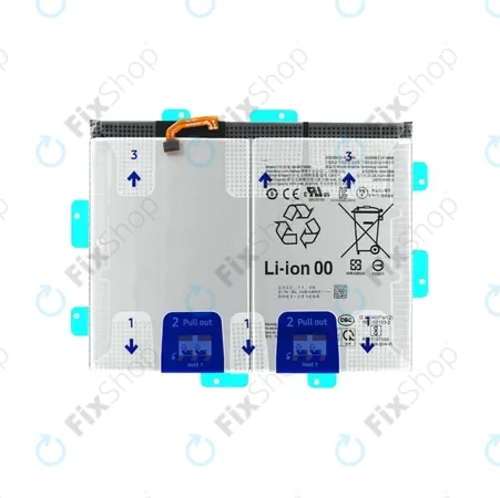 Samsung Galaxy Tab S9 FE X510, X516 - Batterie EB-BX516ABY 8000mAh